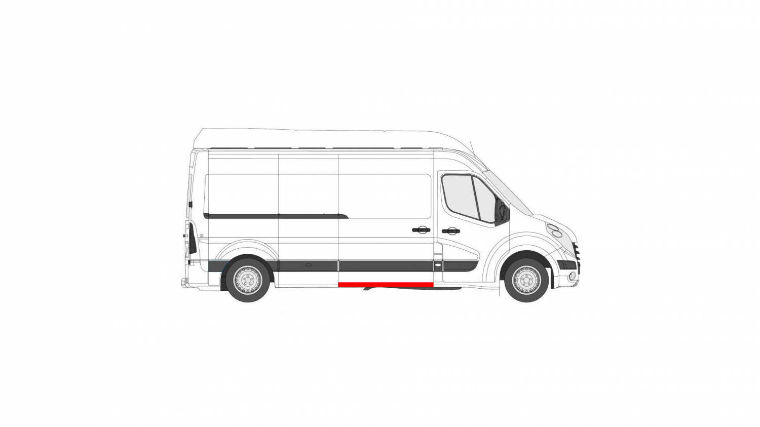 OPEL MOVANO 10 - KÜSZÖB JAVÍTÁS 1310 MM