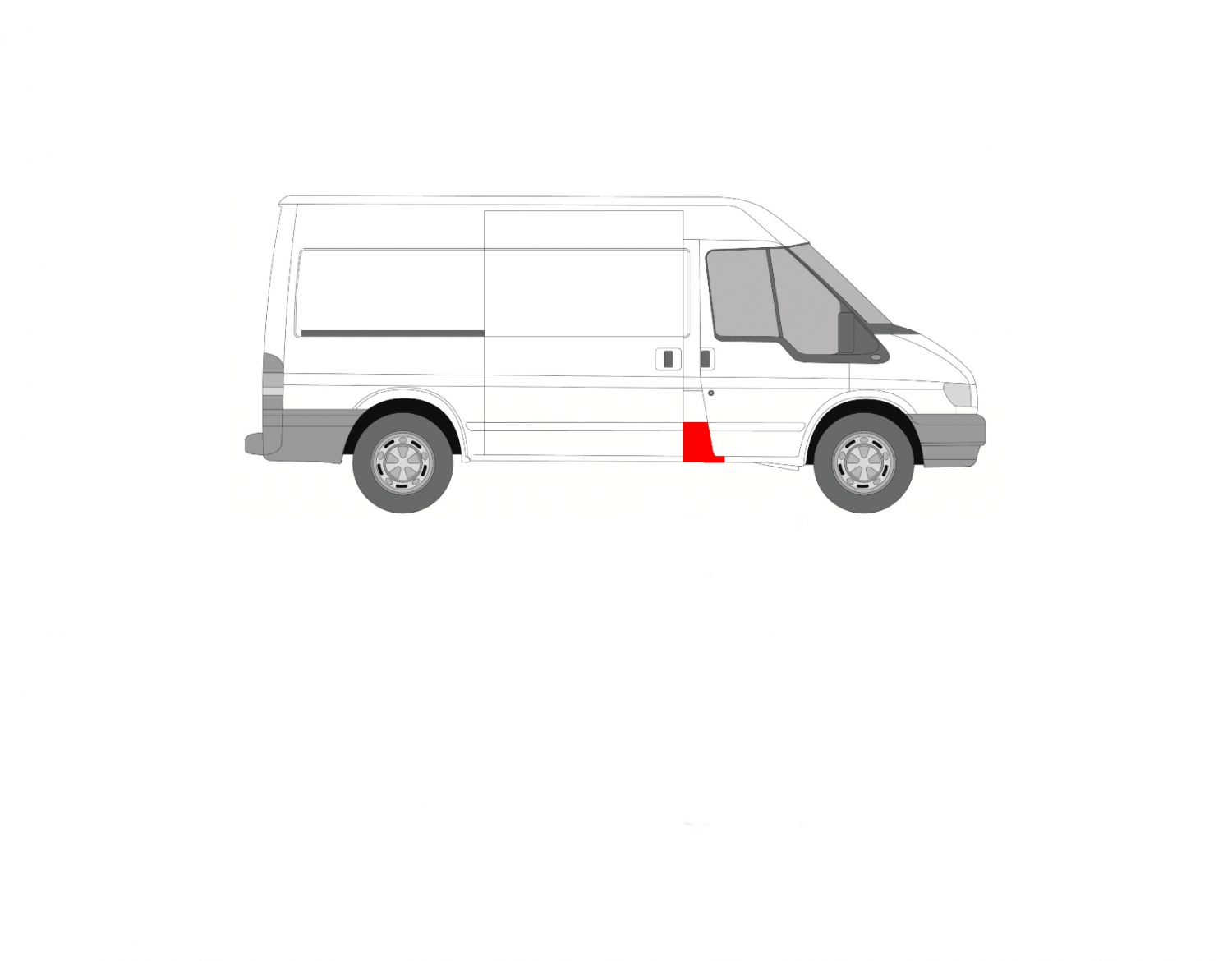 FORD TRANSIT 00-13 JOBB OSZLOPPOR BORÍTÁS