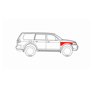 MITSUBISHI PAJERO SPORT 96-08 JOBB ELSŐ SÁRVÉDŐ FELSŐ RÉSZ