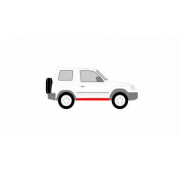 MITSUBISHI PAJERO 3-D 91-01 SADA NA OPRAVU BOČNÝCH ČIAROV