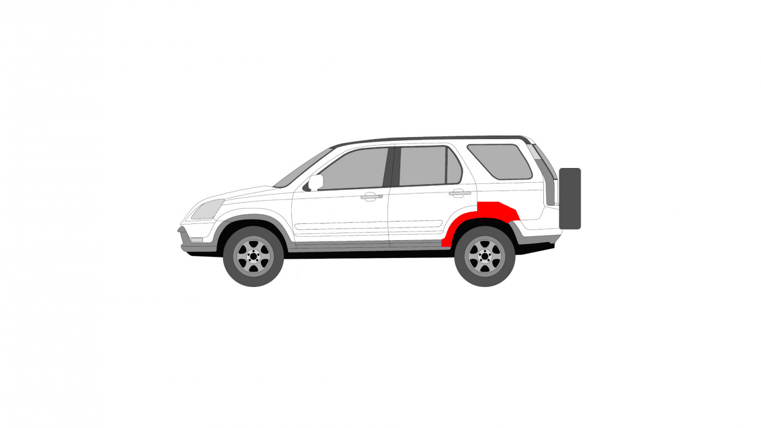 HONDA CR-V II 01-06 BAL HÁTSÓ SÁRVÉDŐ JAVÍTÁS HONDA CR-V II 01-06 BAL HÁTSÓ SÁRVÉDŐ JAVÍTÁS