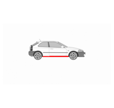 HONDA CIVIC 6-GEN 99-01 3D PRAVÝ PRAH DVERÍ