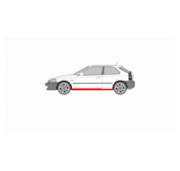 REPARAȚIE PRAG UȘĂ 3D STÂNGA HONDA CIVIC GEN. 6 99-01