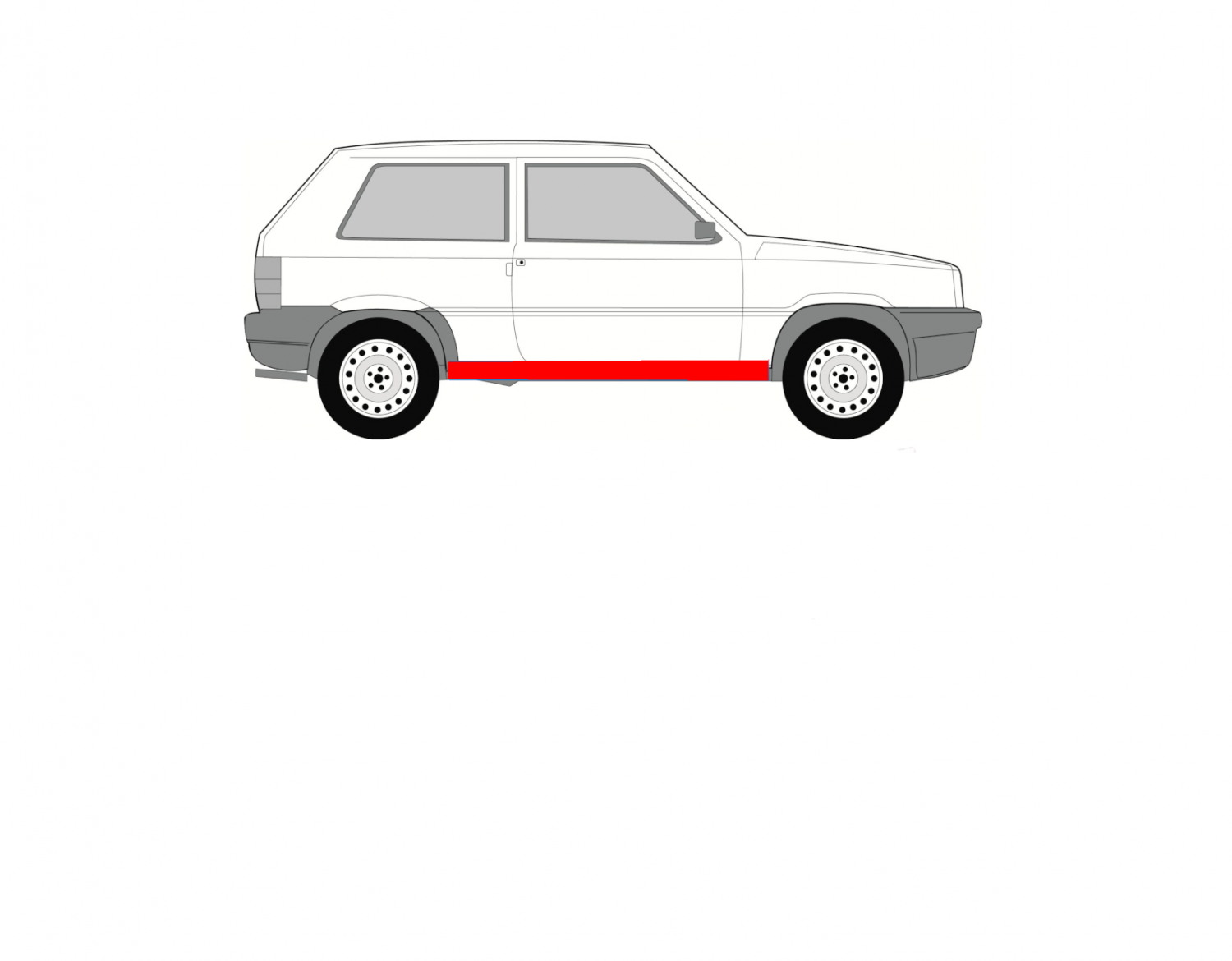 FIAT PANDA 80-02 KÜSZÖB JAVÍTÁS