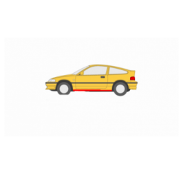 HONDA CIVIC CRX 88-95 OPRAVNÝ KRYT PRAHOVÝCH DVERÍ ĽAVÝ