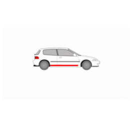 REPARAȚIE PRAG INFERIOR HONDA CIVIC 3D 92-95