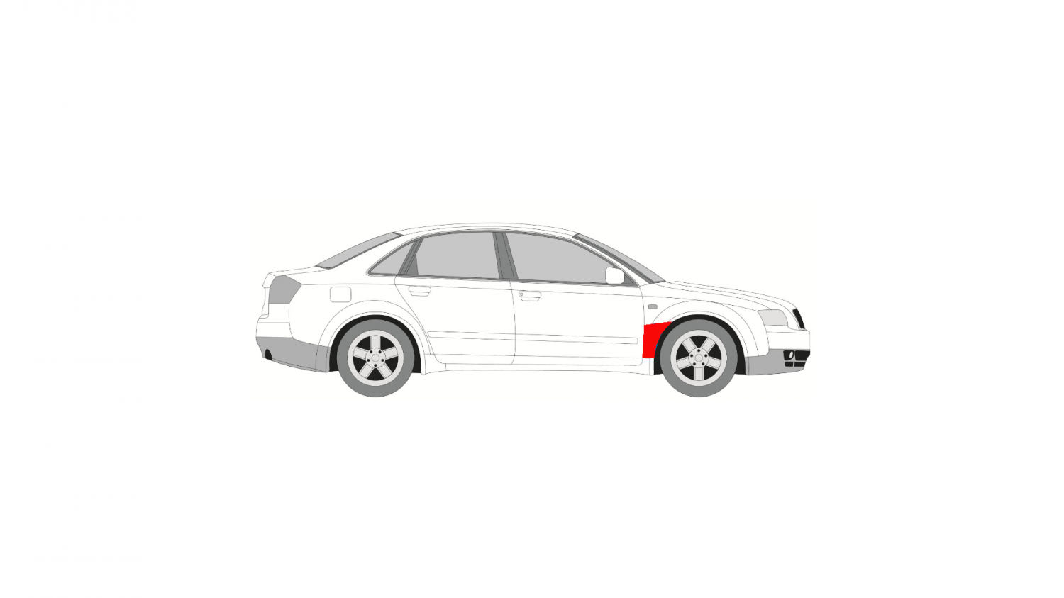 AUDI A4 (B7) 04-07 - BAL ELSŐ SÁRVÉDŐ